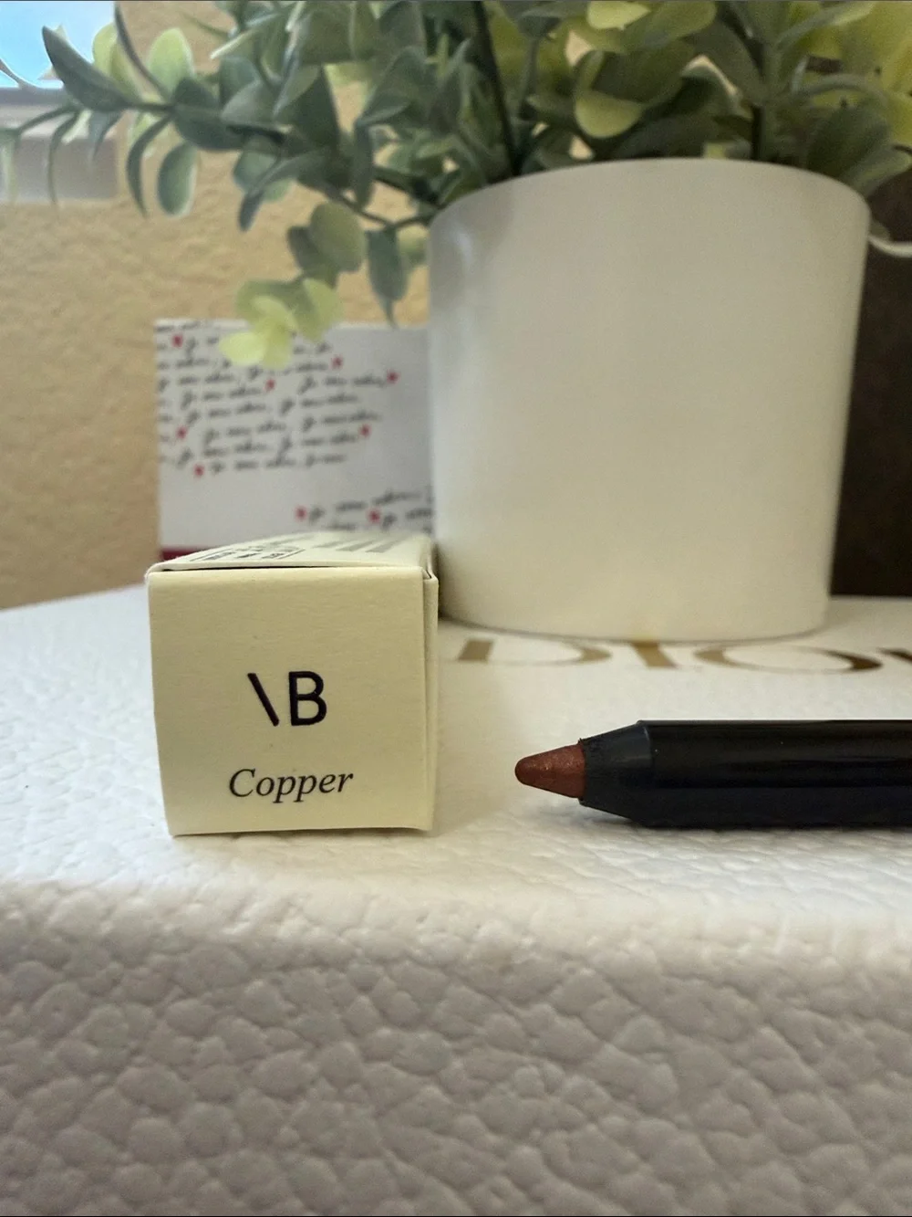Victoria Beckham Black Eyeliner Pencils with Silver Beautycounter Sharpener